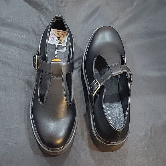 BRAND NEW MADDEN GIRL G-TULSA PLASFORM MARY JANE T-STRAP FLAT SHOE G1 - Picture 4 of 15